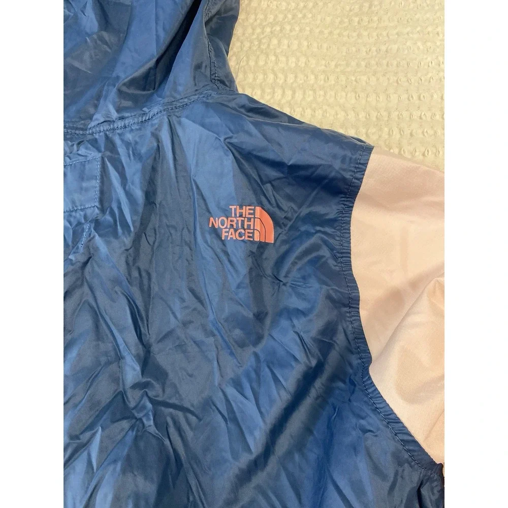 The‎ North Face XS Pink Navy Coral Breaker Windwall Pullover Anorak Jacket NWOT
